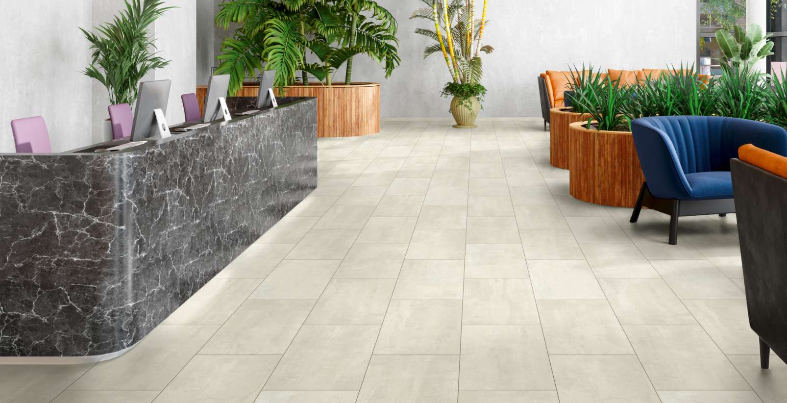 Brooklyn Mist, US, 7 mm, Tile - Room Scene