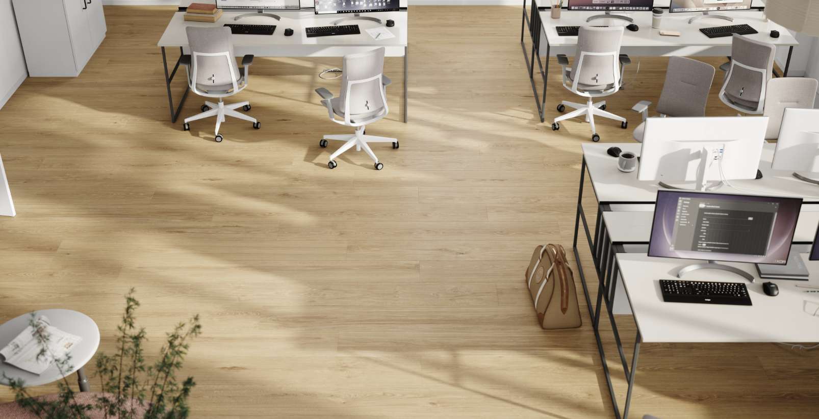 Blonde Montanara Oak, MR, 9 mm, Long Plank - Room Scene