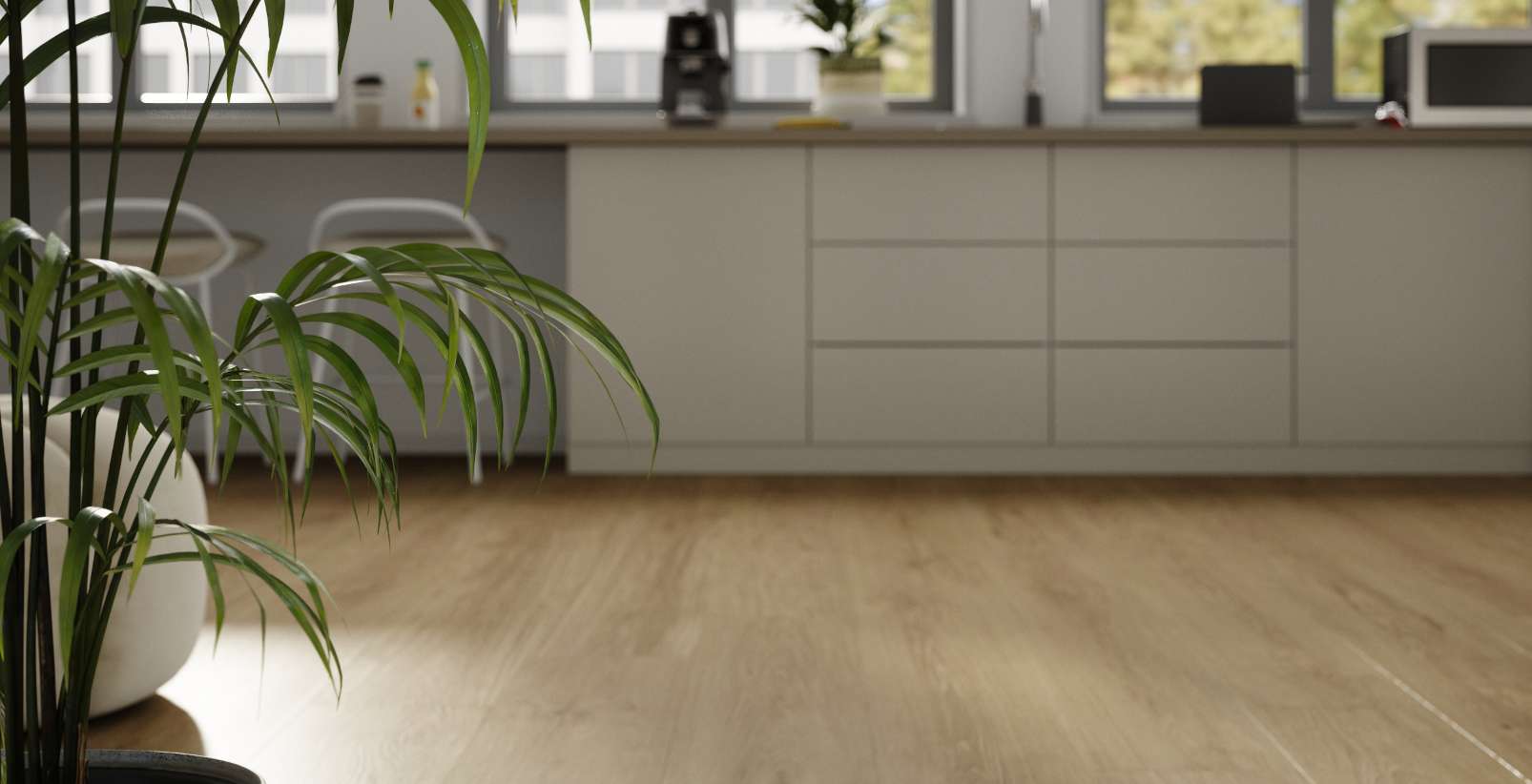 Smoked Montanara Oak, MR, 8 mm, Long Plank - Room Scene