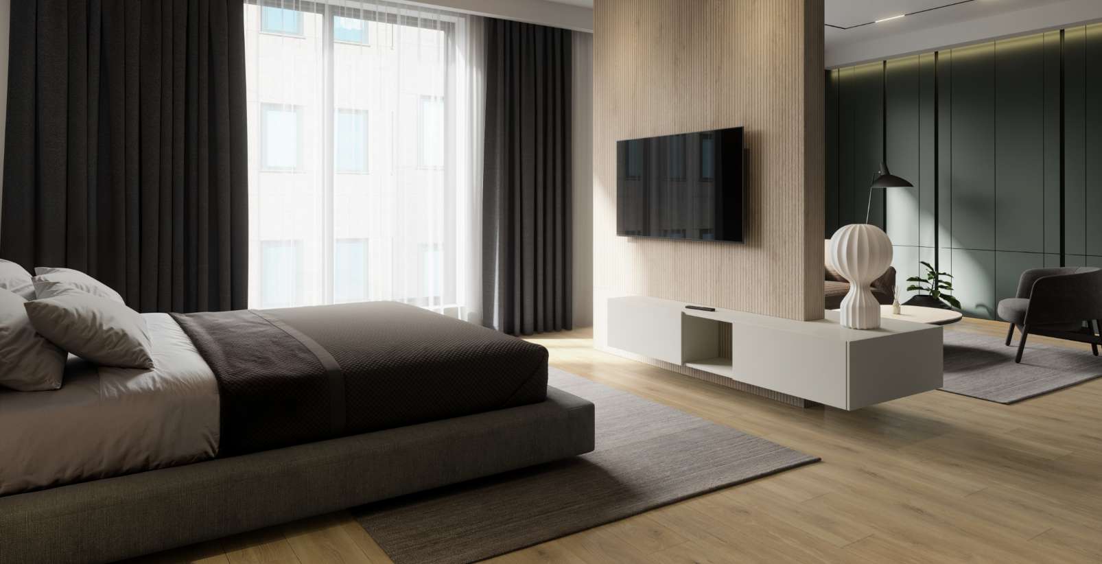 Tortilla Cashmere Oak, NL, 8 mm, Standard Plank - Room Scene