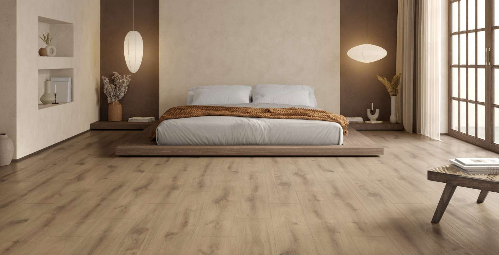 Organic Oak, TO, 7 mm, Standard Plank - Room Scene
