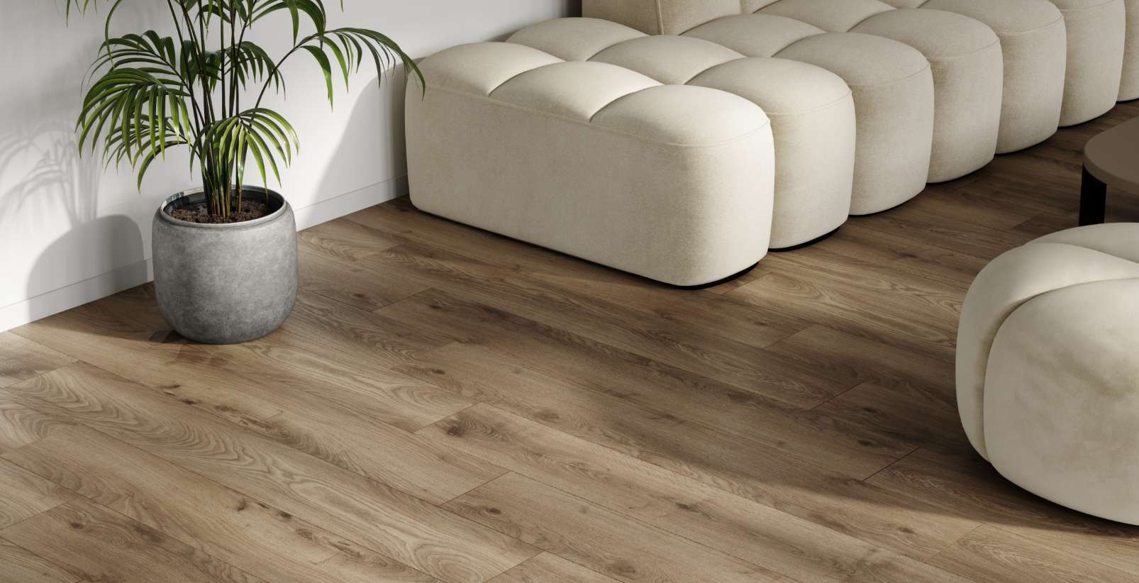 Haybridge Oak, HO, 12 mm, Standard Plank - Room Scene