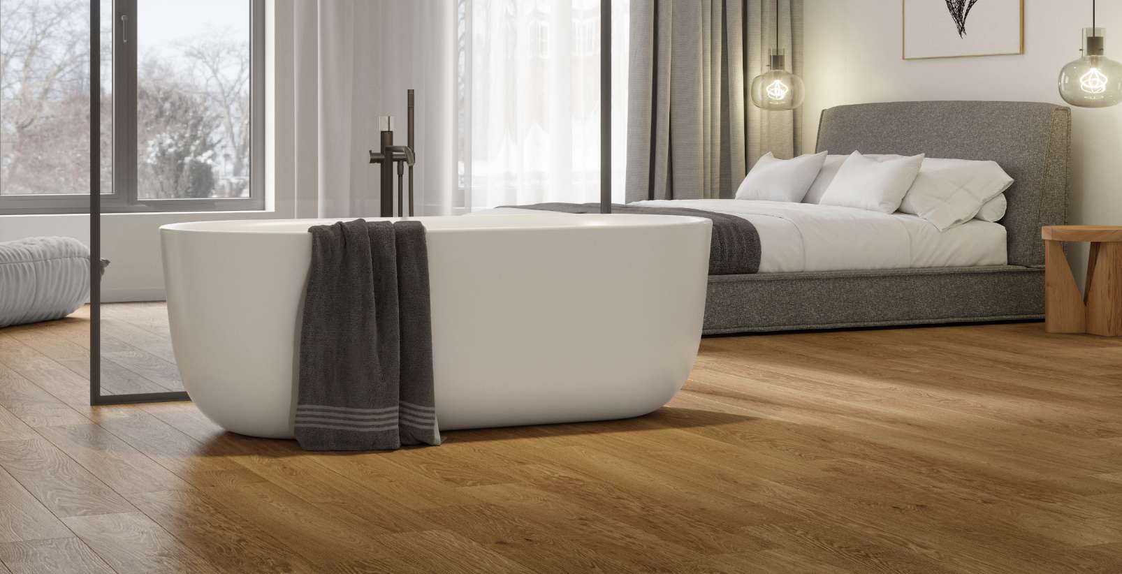 Harvest Regis Oak, SE, 6 mm, Standard Plank - Room Scene