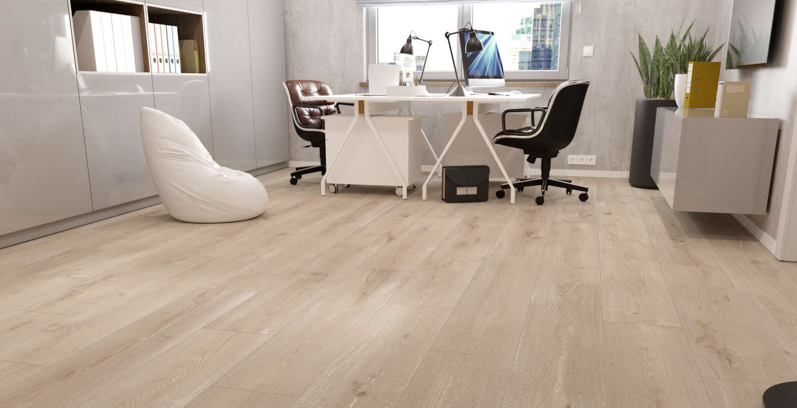 Ash Newport Oak, SE, 6 mm, Wide Plank - Room Scene