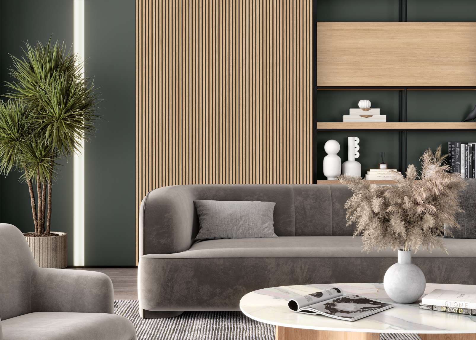 Sand Barbera Oak, SN, 17 mm - Room Scene