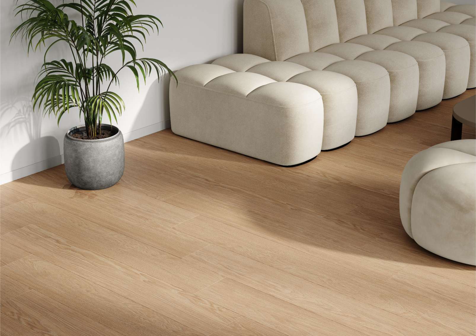 Natural Darcy Oak, DY, 12 mm, Standard Plank - Room Scene