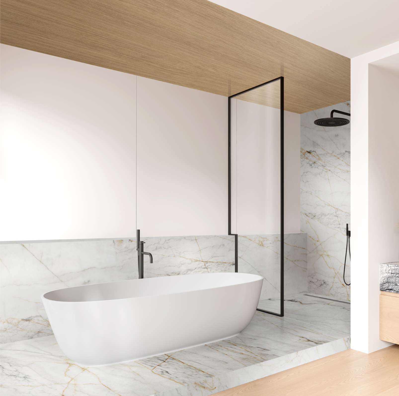 Marble Gold, PT, 4 mm - Room Scene