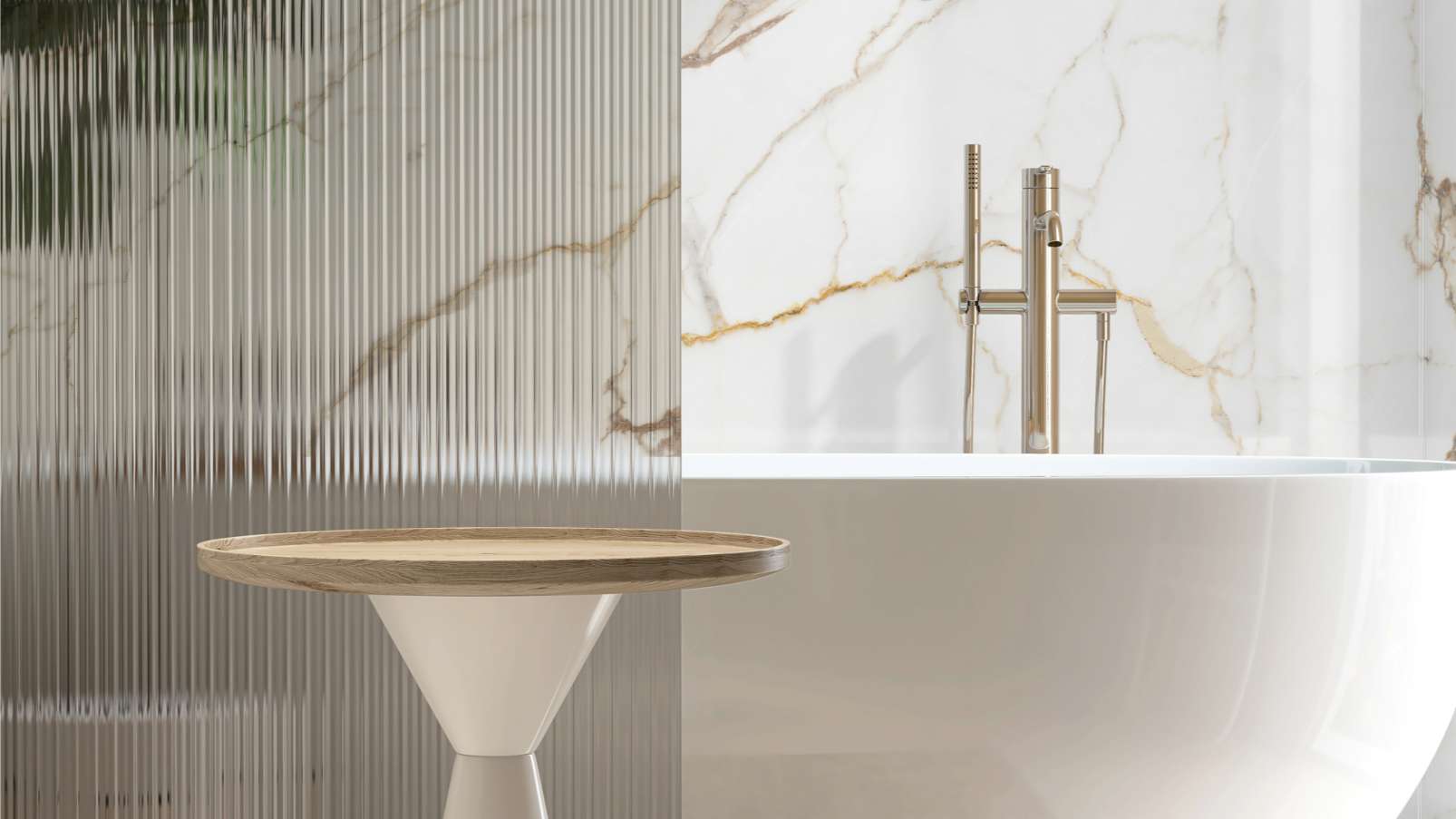 Bianco Gold, PT, 4 mm - Room Scene