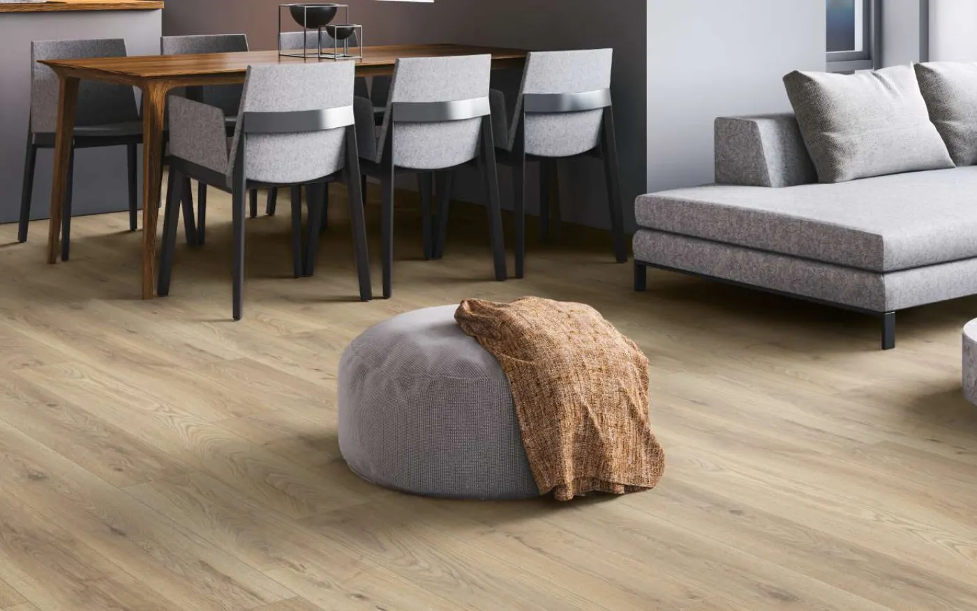 Ashland Oak, HO, 7 mm, Standard Plank - Room Scene