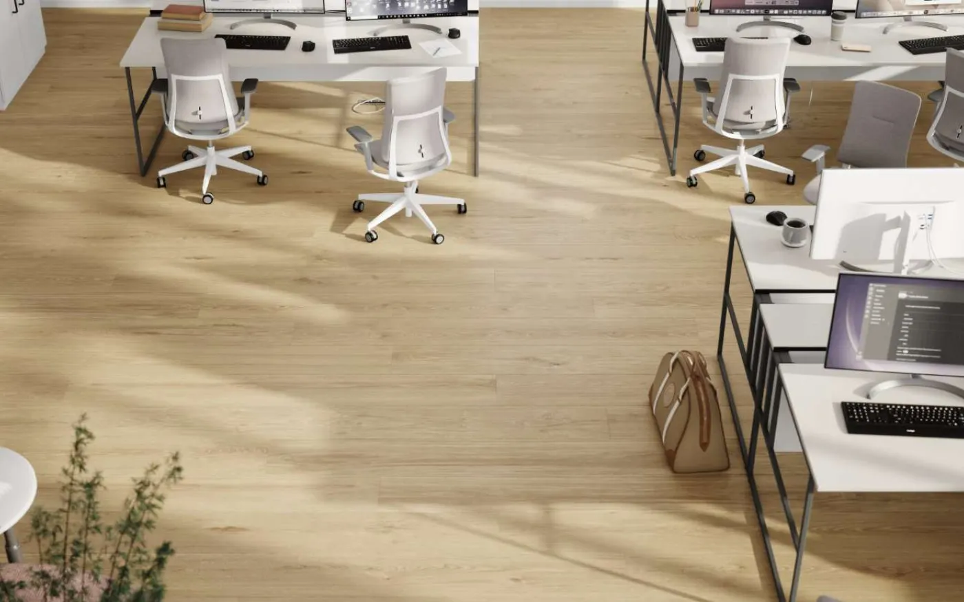 Blonde Montanara Oak, MR, 9 mm, Long Plank - Room Scene