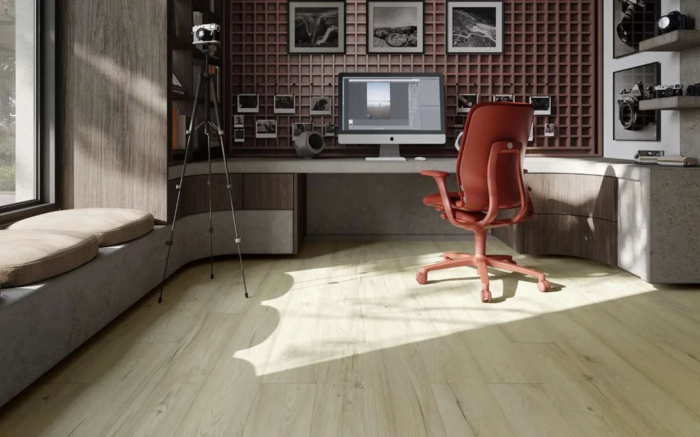 Sand Ribera Oak, RR, 13 mm, Wide Plank - Room Scene
