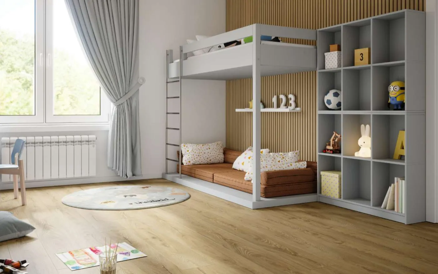 Inca Carpenter Oak, CM, 10 mm, Standard Plank - Room Scene