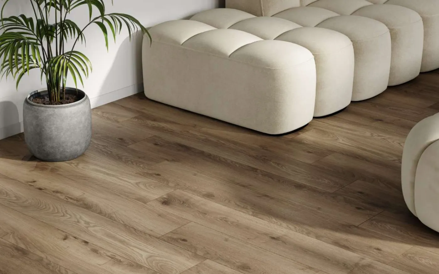 Haybridge Oak, HO, 12 mm, Standard Plank - Room Scene