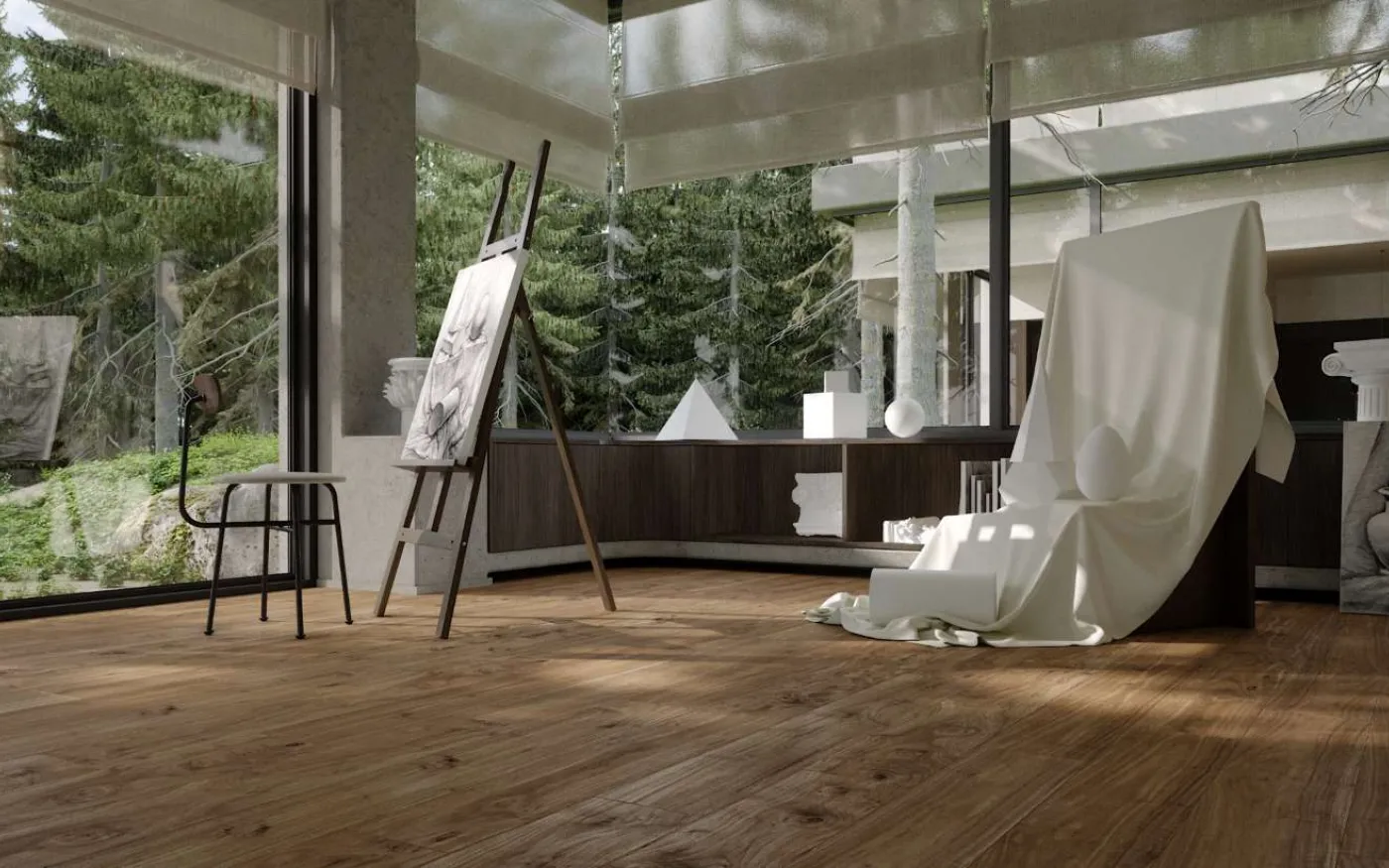 Cadenza Walnut, SE, 6 mm, Standard Plank - Room Scene