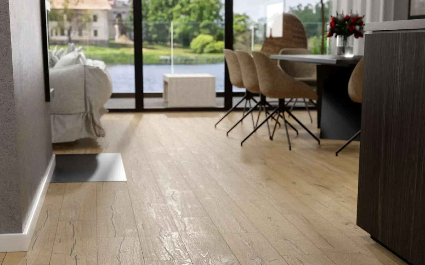 Dune Allegra Oak, SE, 6 mm, Standard Plank - Room Scene