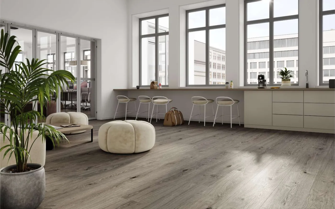 Aged Montanara Oak, MR, 8 mm, Long Plank - Room Scene