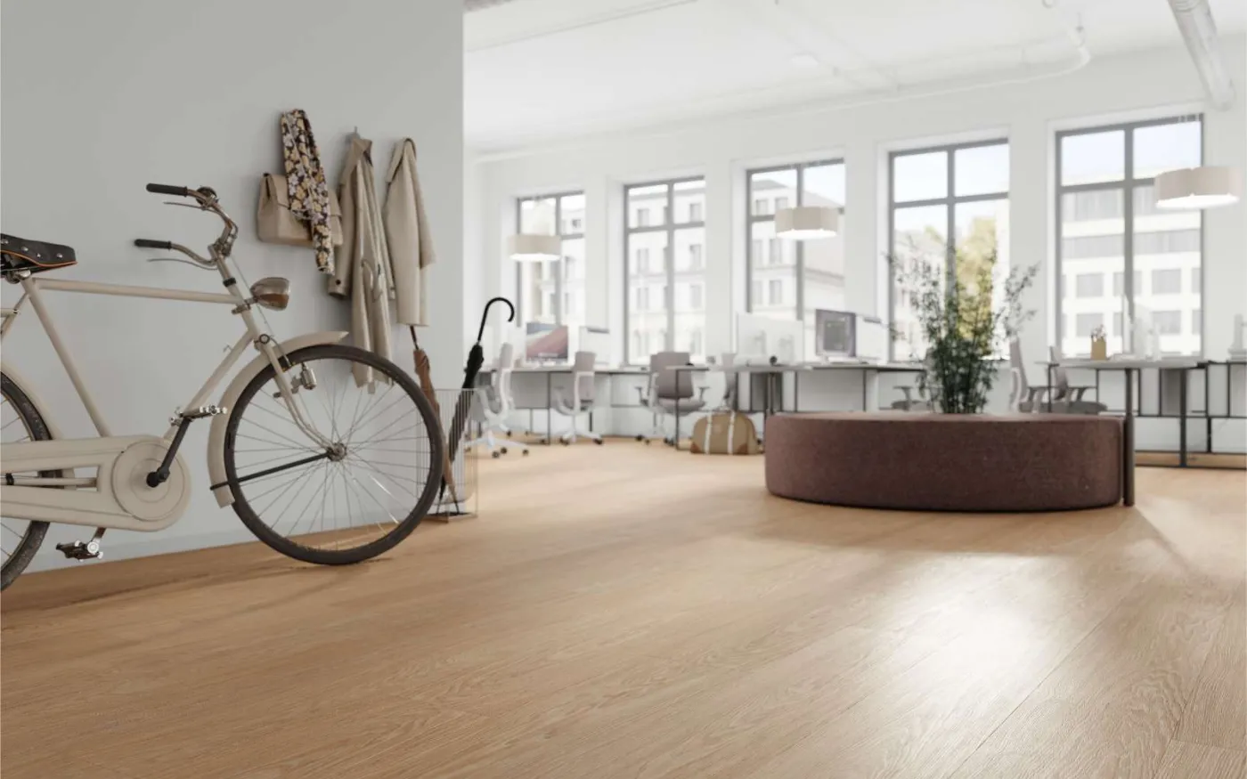 Natural Darcy Oak, DY, 9 mm, Long Plank - Room Scene