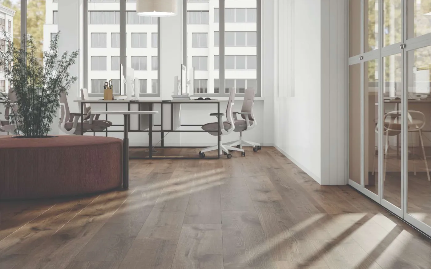 Hare Tegernsee Oak, TG, 12 mm, Long Plank - Room Scene